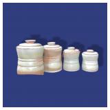 Frankoma Pottery 4 Piece Canister Set