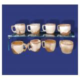 Frankoma Pottery Mugs Set 8- 3"high
