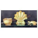 Frankoma Pottery 3 Pcs. Turtle Unmarked