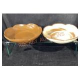 Pair Frankoma Pottery 218-2"x10 1/2"