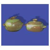 Pair Frankoma Pottery Casseroles