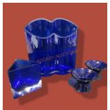 4 Colbalt Blue Pieces