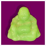 Jade Jadite Budda 2"high 2 1/4"wide
