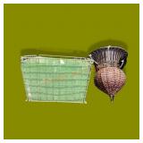 13 3/4"square,10"high Basket Planter