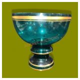 Large Glass Bowl 8" High 8"diameter