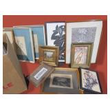 Box Lot Of Framed Art