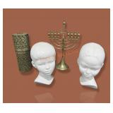 Brass Candle Stick Holders, Brass Lace Tube And