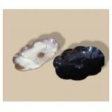 2 Pc Frankoma Flower Dishes