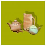 Frankoma Pottery 3 Pieces Tallest 9"