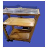 Glass Topped Sofa Table