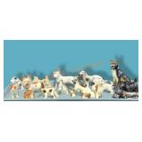 Lot Of Dog Figurines ,1943 Chic Pottery