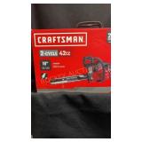 Craftsman 2 cycle 18" Chainsaw -open