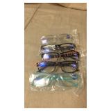 4 Pairs of +1.5 Blue Light Reading Glasses