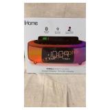 IHome TimeBoost Glow Wireless Charging +LED Color