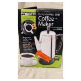 6 Cup Stainless Steel Coffee Maker