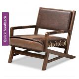 Baxton Studio Rovelyn Dark Brown Chair