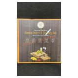 Natural Bamboo Cheese Board&Cultery Set