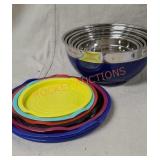 Set Of 6 Lidded, Nested Mixing Bowls