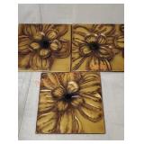 Magnolia 3 Pc Metal Wall Panel Set