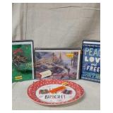 Christmas Cards And Plates