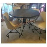 Octogon  Wrought Iron Dinette Set
