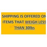 Shipping Is Offered-please Read Shipping Terms
