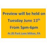 Preview Will Be Held On July 13th From 5pm-6pm