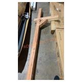 Natural Wood Mailbox Post