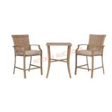 3pc Woven Bistro Furniture Set