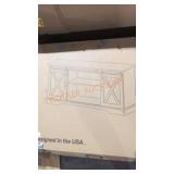 58" Sliding Barn Door TV Stand