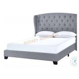 Queen Tufted Wing Bed