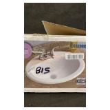 Aqua Source White Bathroom Sink