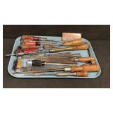 Screwdrivers and Files Tray Lot