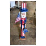 39"H Uncle Sam Wood Decor