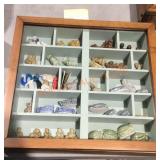 Shadow Box Of Wade And Glass Figures