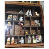 Shadow Box With Miscellaneous Items