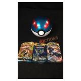 Pokémon Cards, Coin, and Tin