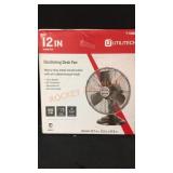 12" Oscillatibg Desk Fan