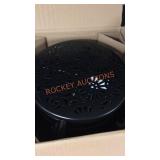 6 Black Metal Daisy Stools