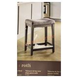 Allen&Roth Saddle Seat Bar Stool