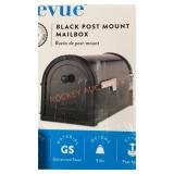 Black Post Mount Mailbox