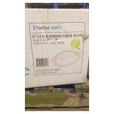 6" Bamboo Fiber Plates By The Case