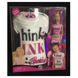 Barbie "think Pink Live Green" Doll W/ Shirt