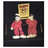 Set Of 2 Clippo The Little Clown Puppets