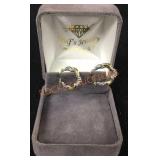 14k Y/w Hoop Earrings