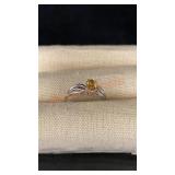 Sterling Silver Citrine Ring