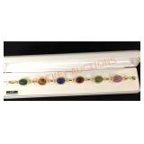 14k Gold Filled Scarab Bracelet