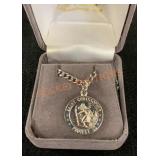Saint Christopher Round Necklace