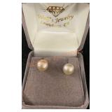 Sterling Pearl Earring