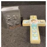 Piggy Bank&precious Moments Cross